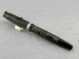 Parker Vacumatic Standard Grey Silver trim Blue Arrow Diamond clip   - Fountain Pen