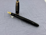 Parker Vacumatic Standard Black Diamond clip  FLEX nib - Fountain Pen
