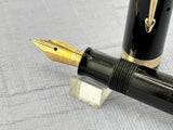 Parker Vacumatic Standard Black Diamond clip  FLEX nib - Fountain Pen