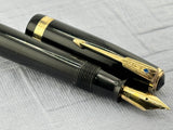 Parker Vacumatic Standard Black Diamond clip  FLEX nib - Fountain Pen