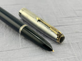 Parker 51 Navy Blue Sterling silver cap Vacumatic - Fountain Pen