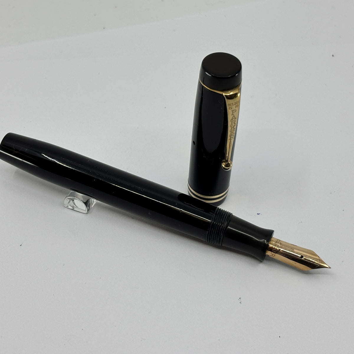 Parker Senior Duofold Black Streamline  - circa 1935