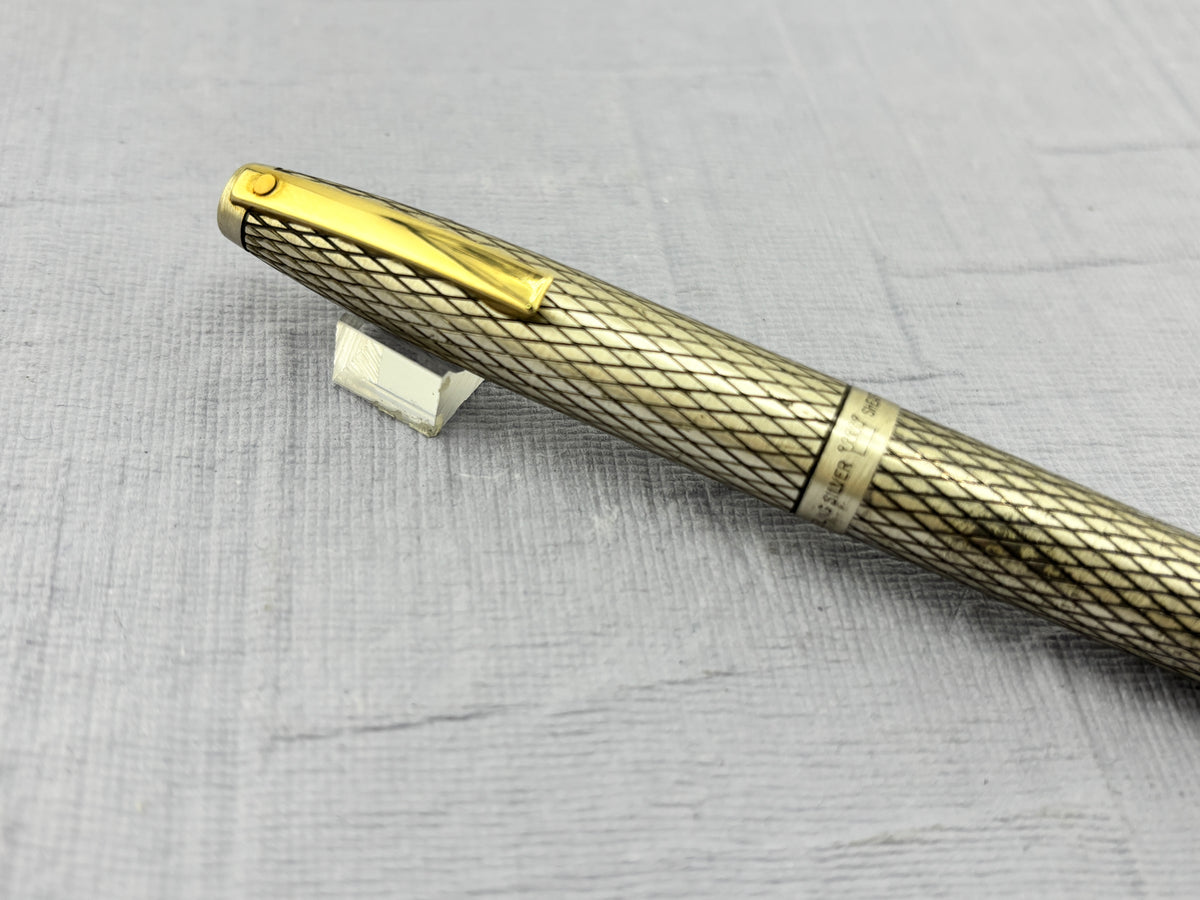 Sheaffer’s Imperial crossed lines sterling silver 925   - Fountain Pen