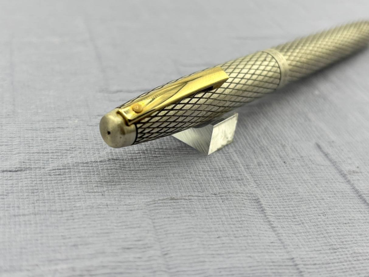 Sheaffer’s Imperial crossed lines sterling silver 925   - Fountain Pen