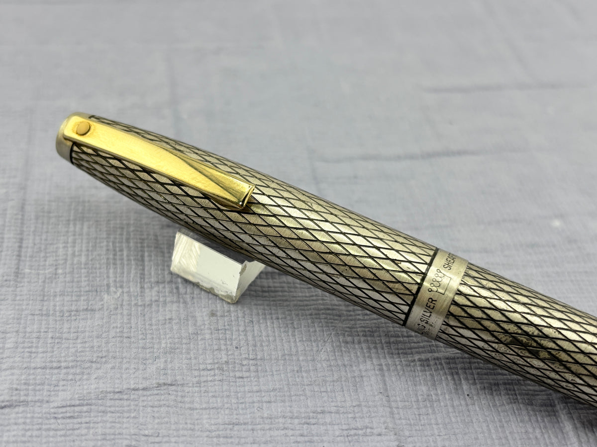 Sheaffer’s Imperial crossed lines sterling silver 925   - Fountain Pen