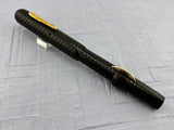 Conklin Toledo Crescent filler"50"  Black hard Rubber chased  # 5 nib very  good flex - Fountain Pen