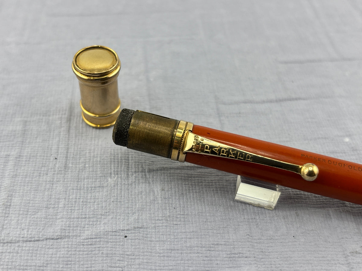 Parker Duofold Senior Orange Pencil   - Mechanical Pencil