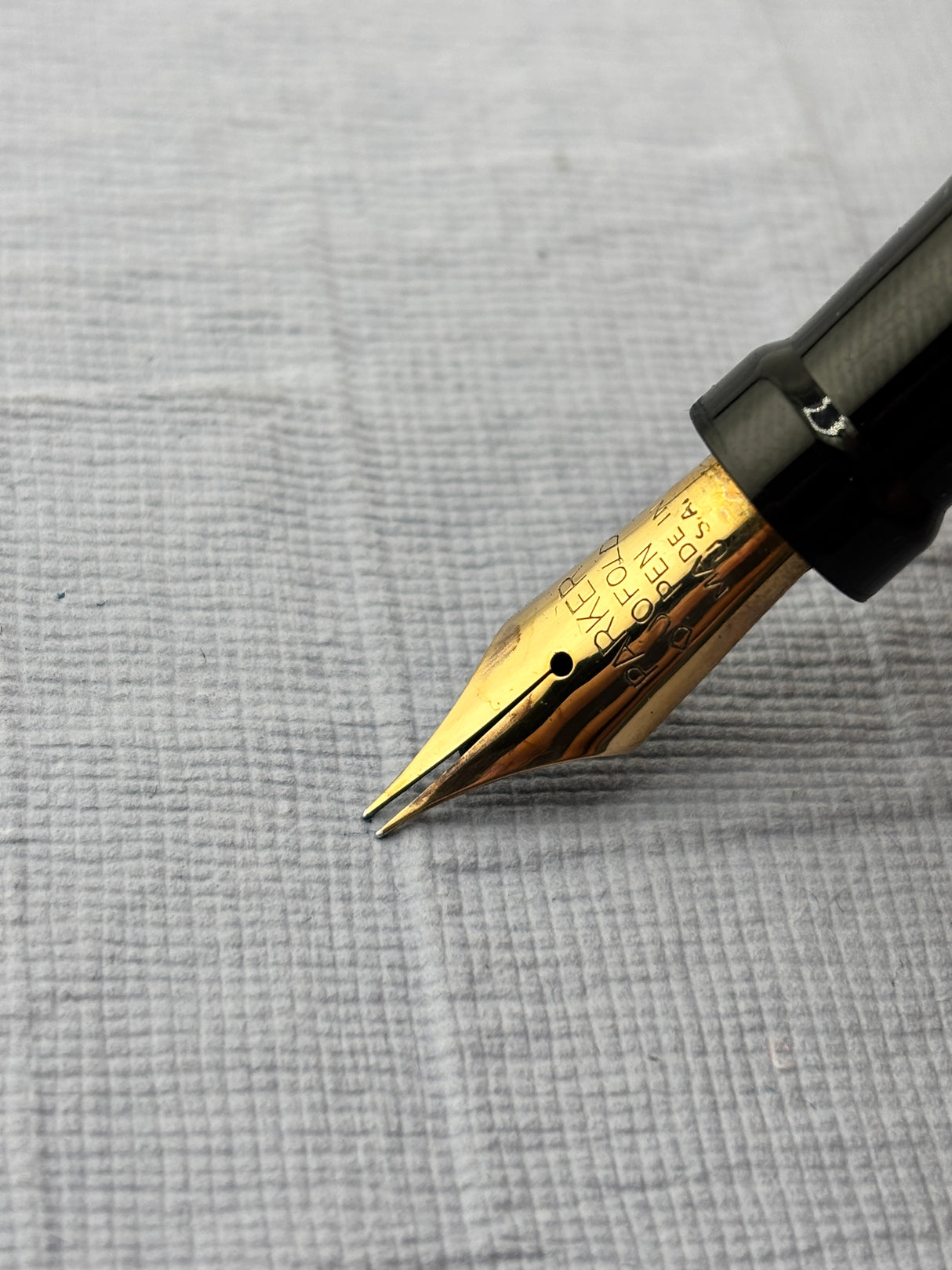 Parker Duofold Senior Orange " big brother " Good flexible nib !  - Fountain Pen