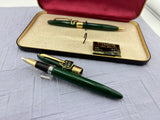 Sheaffer Touchdown Vaillant Green SET - New old stock and boxed