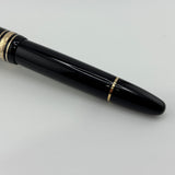 Montblanc Black Resin Meisterstuck #146 LeGrand Fountain Pen - Fine 14kt Gold  Nib