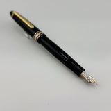 Montblanc Black Resin Meisterstuck #146 LeGrand Fountain Pen - Fine 14kt Gold  Nib