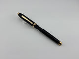 Cross Townsend Black Lacquer Fountain Pen - Made in USA - Medium 14kt Gold  Nib
