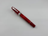 Montegrappa Historia Lustrous Red Marbled Celluloid Limited Edition Fountain Pen - Medium 18kt Gold  Nib