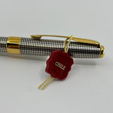 Parker Sonnet Sterling Silver Cisele Cross Hatch Design Ballpoint  Pen - Circa 1995