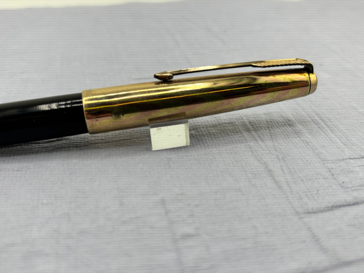 Parker 61 Black Rainbow Cap Gold Filled   - Fountain Pen