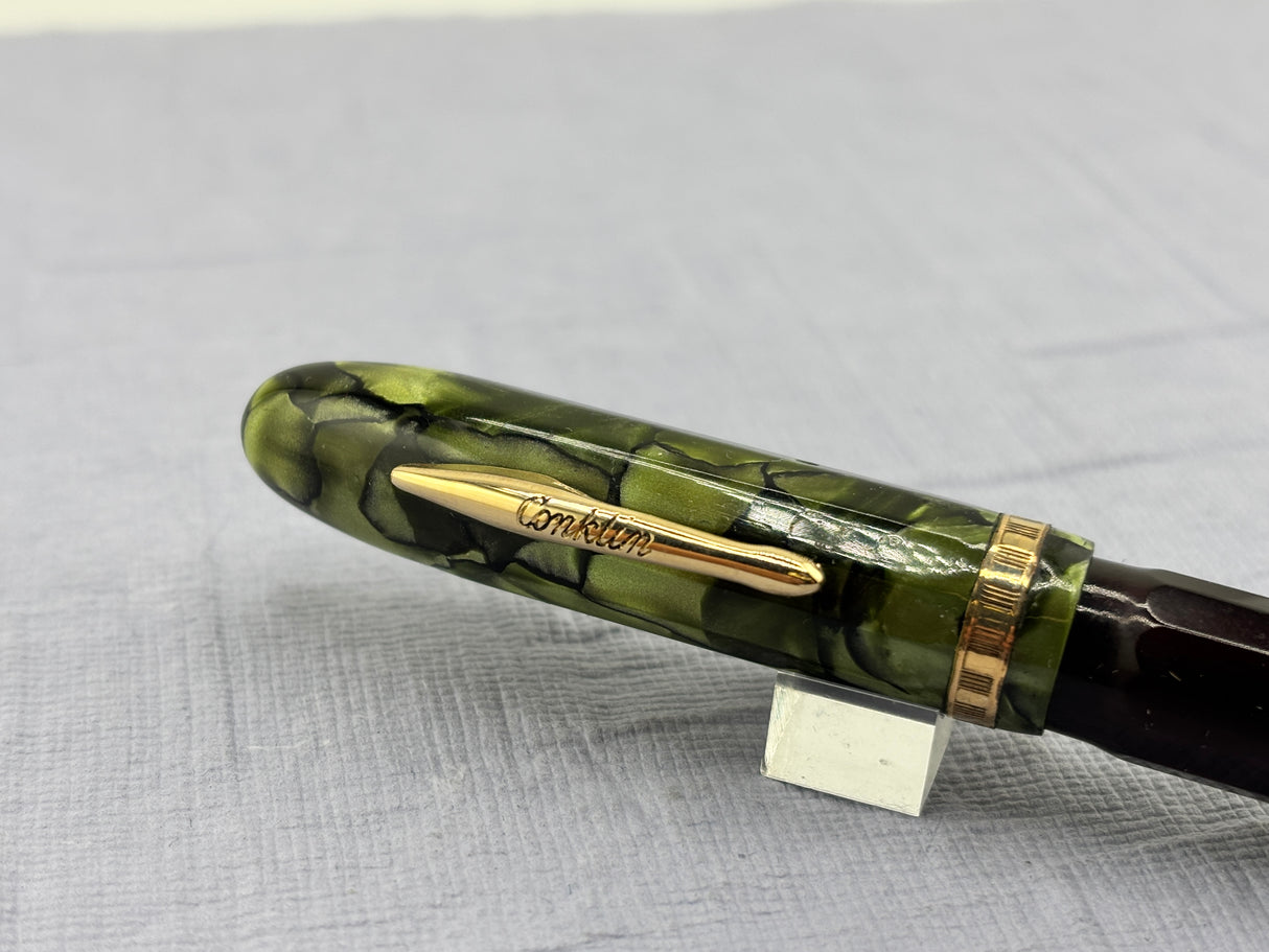 Conklin Nozac Green Celluloid - Fountain Pen