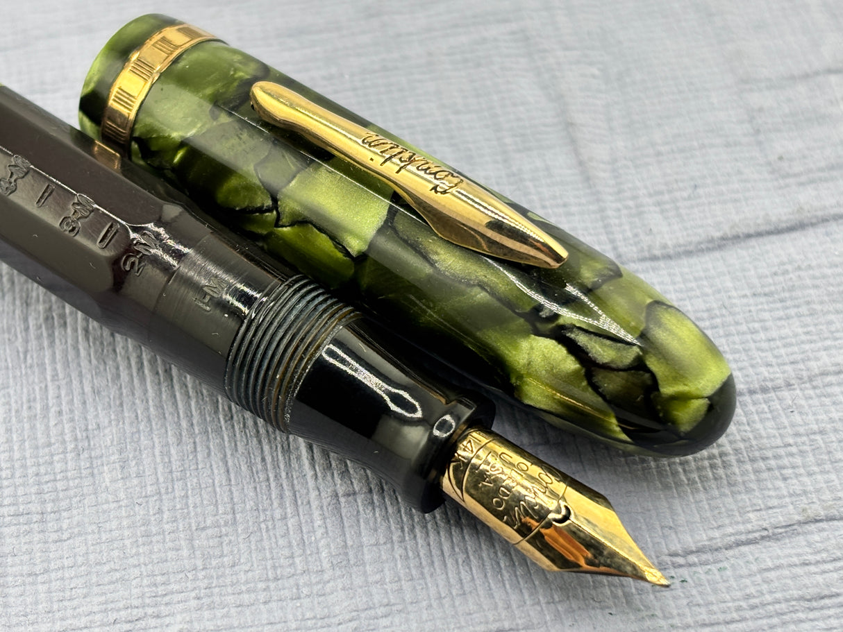 Conklin Nozac Green Celluloid - Fountain Pen