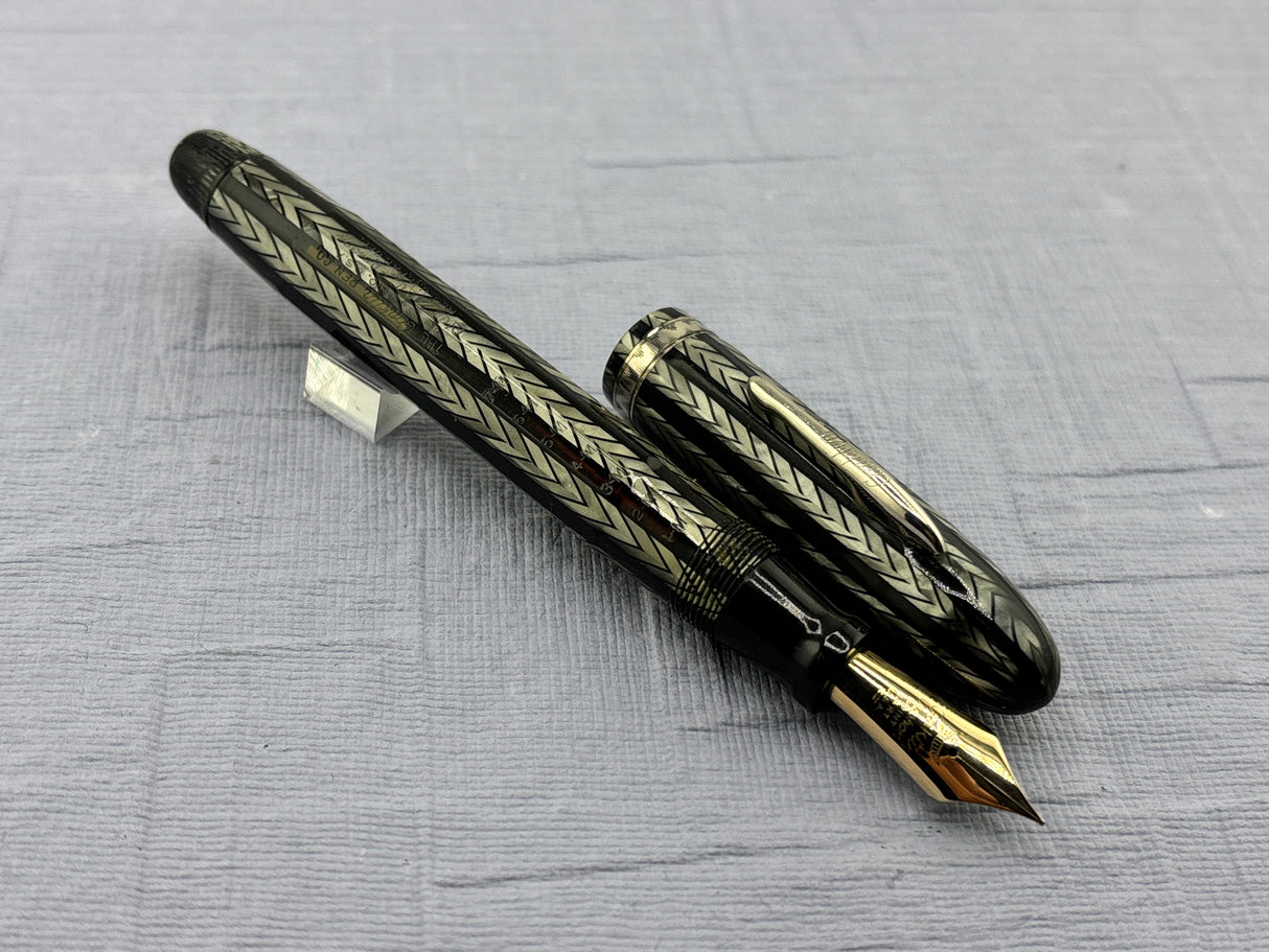 Conklin Nozac Oversize Herrringbone Grey - Fountain Pen