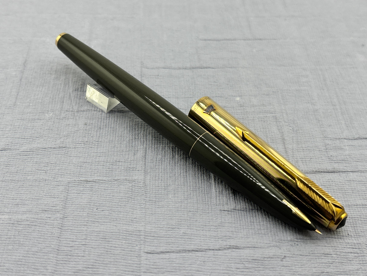 Parker 61 First Edition Golf Filled 14K Cap Grey Barrel - Fountain Pen