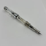 Aurora Optima Clear Demonstrator Limited Edition Fountain Pen - Fine 18kt Gold Nib