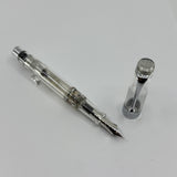 Aurora Optima Clear Demonstrator Limited Edition Fountain Pen - Fine 18kt Gold Nib