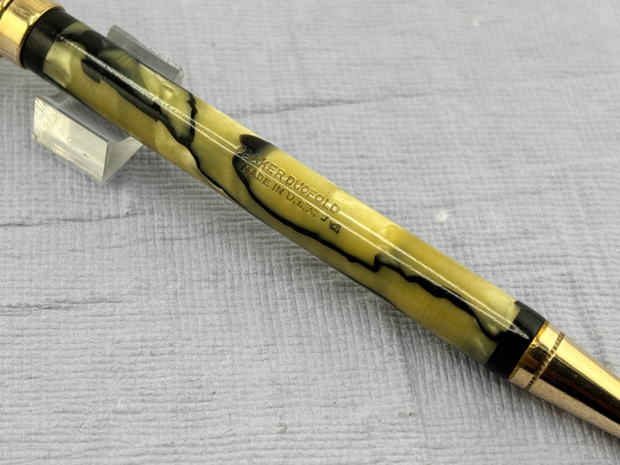 Parker Duofold Ring top  Junior Black veined pearl - Pencil