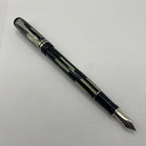 Parker Duofold Black Mosaic International Fountain Pen   -  Medium 18kt Gold Nib