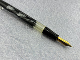 Omas Desk Pen Grigio Perla Celluloid Ink View Window - Never been filled
