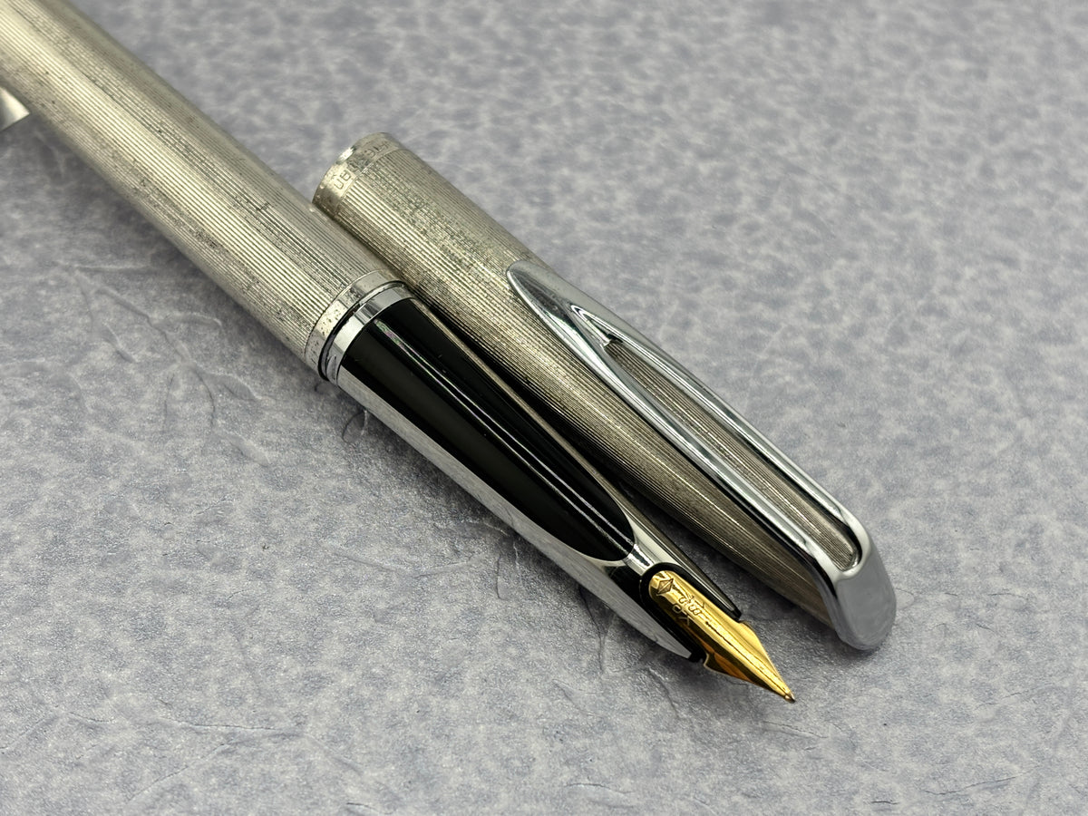 Waterman CF Silver plated Milleraies - New converter included - Fountain Pen