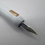 Lamy Dialog CC White Lacquered Retractable Nib Fountain Pen   -  Broad 14kt Gold Nib
