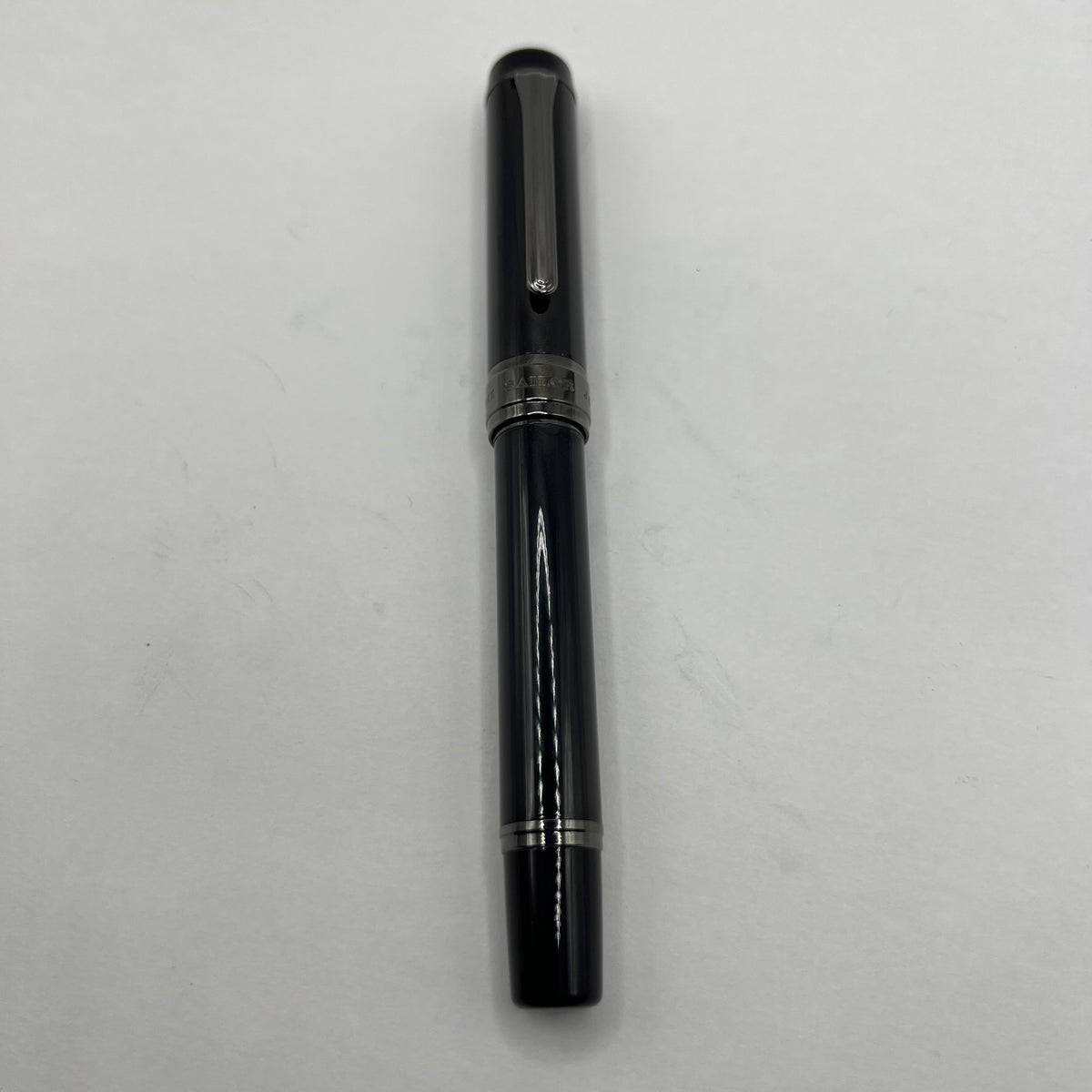 Sailor Cylint Black Stainless Steel Fountain Pen   - Fine 21kt Gold Nib
