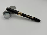 Waterman 52 1/2V Black chased Ring top Gold cap band - Fountain Pen