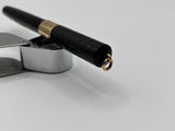 Waterman 52 1/2V Black chased Ring top Gold cap band - Fountain Pen