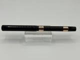 Waterman 14 Black chased Slip Cap 2 bands on barrel - Eye dropper filling system