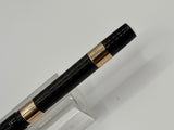 Waterman 14 Black chased Slip Cap 2 bands on barrel - Eye dropper filling system