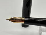 Waterman 14 Black chased Slip Cap 2 bands on barrel - Eye dropper filling system