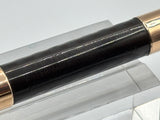 Waterman 14 Black chased Slip Cap 2 bands on barrel - Eye dropper filling system
