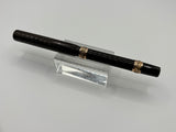 Waterman 13  Black chased Slip Cap 2 bands on barrel - Eye dropper filling system