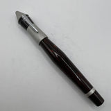 Stipula Pinocchio Limited Edition Woodgrain Ebonite Fountain Pen  -  STUB 0.9mm 18kt Gold Nib
