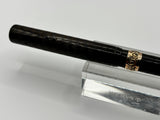 Waterman 13  Black chased Slip Cap 2 bands on barrel - Eye dropper filling system