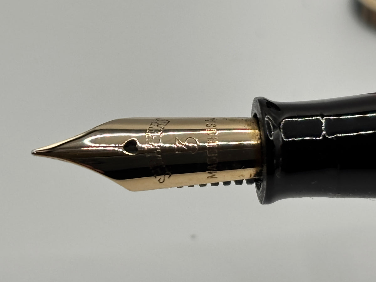 Sheaffer Balance Brown Striped Military clip  - Fountain Pen