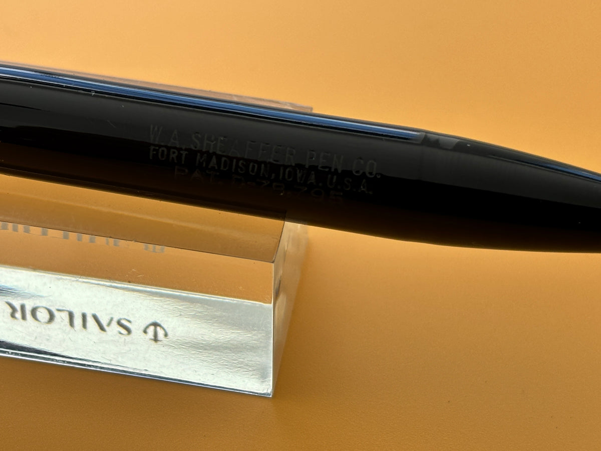 Sheaffer Balance Lifetime  Black  Uncommon Double Band cap - Fountain Pen
