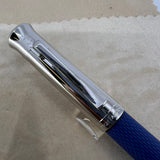 Graf Von Faber Castell Blue Resin Guilloche Fountain Pen  - Fine 18 Kt Gold Nib