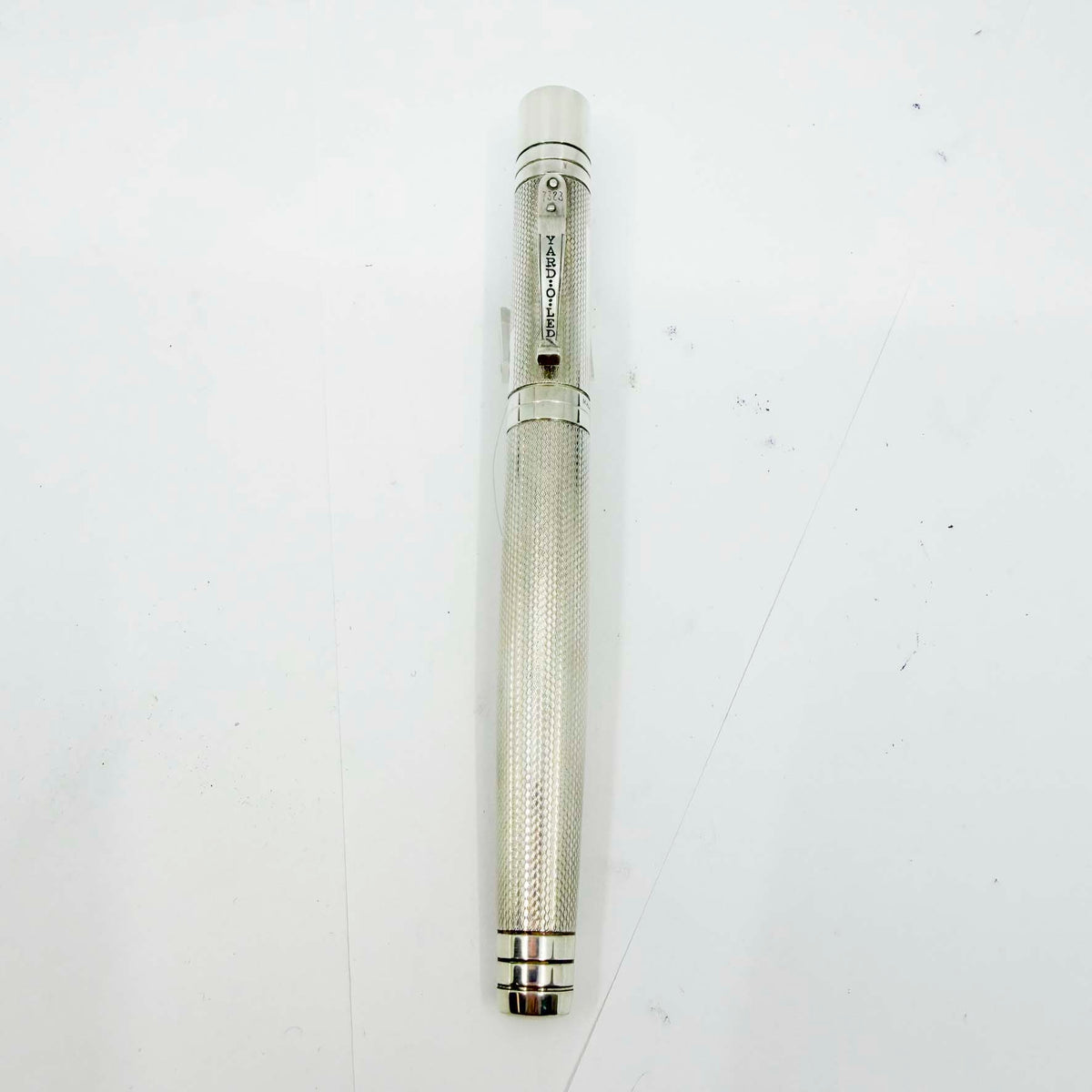 Yard-o-Led Sterling Silver Viceroy Grand Barley Fountain Pen  - Broad 18kt Gold Nib