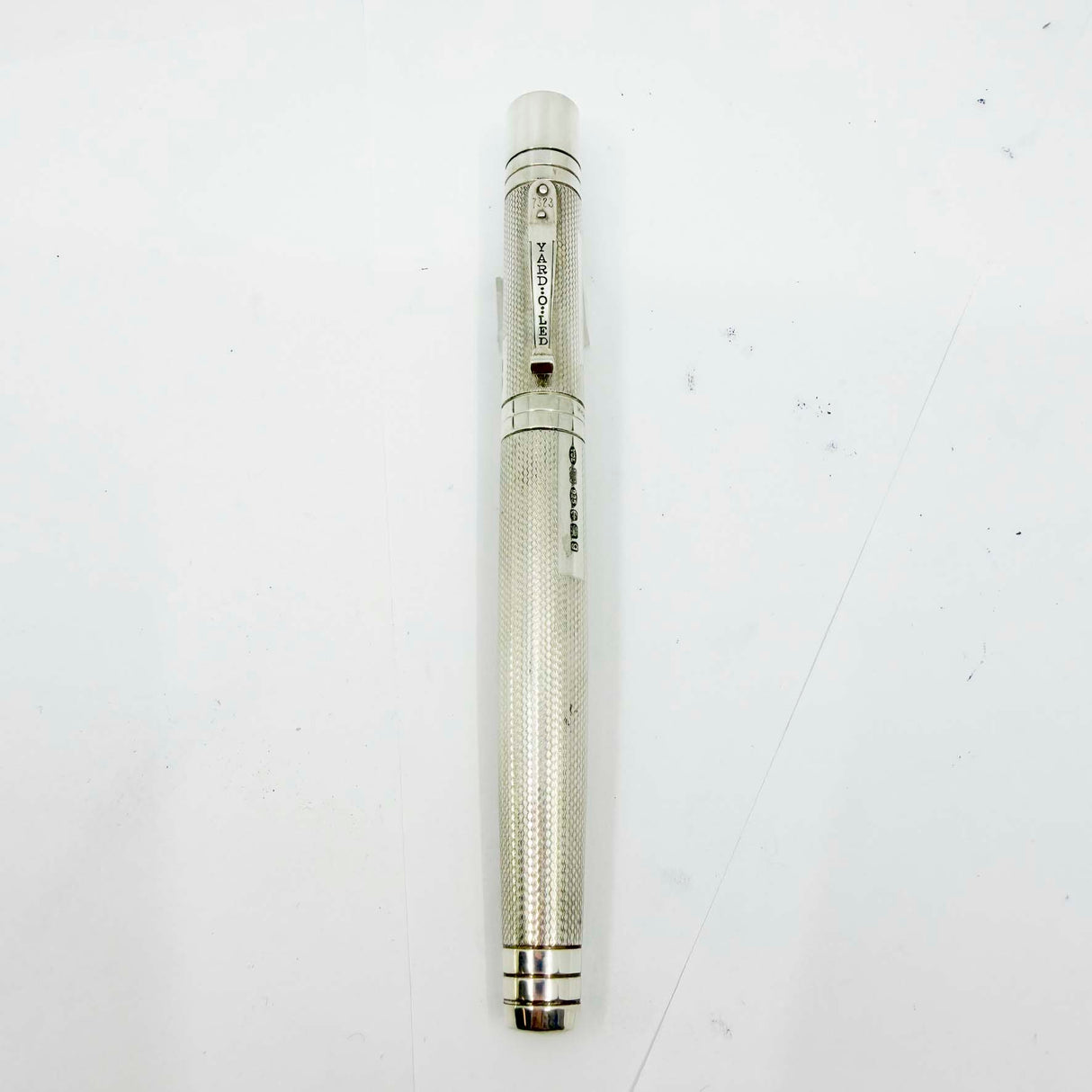Yard-o-Led Sterling Silver Viceroy Grand Barley Fountain Pen  - Broad 18kt Gold Nib