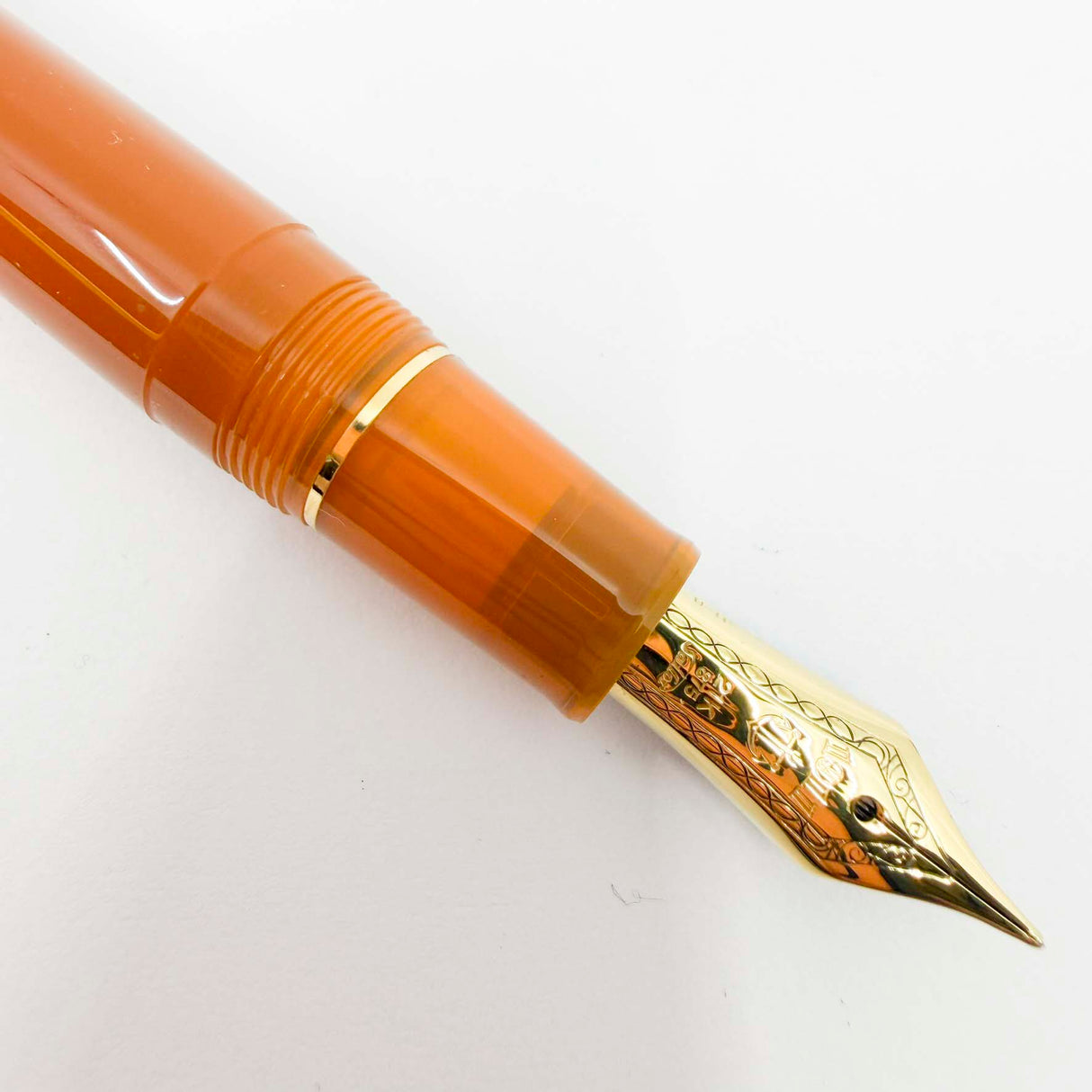 Sailor 1911L Large Butterscotch Limited Edition Fountain  Pen (Only 100 of each Size Made-Fountain Pen Hospital Exclusive) - Broad 21kt Gold Nib