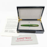 Danitrio Kara-Nuri Green (+Red/Black/Gold)  Urushi  Hand Painted Lacquer Over-Sized Fountain Pen  - Fine 18kt Gold Nib