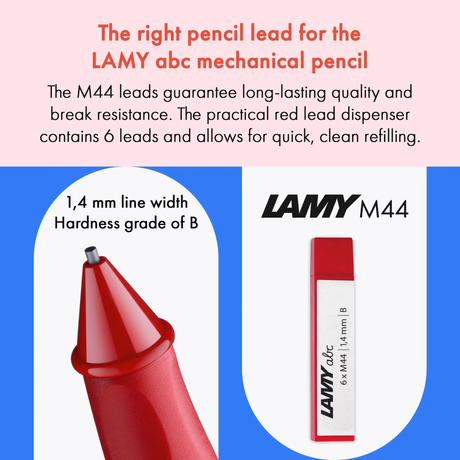 LAMY ABC Red Mechanical Pencil collection