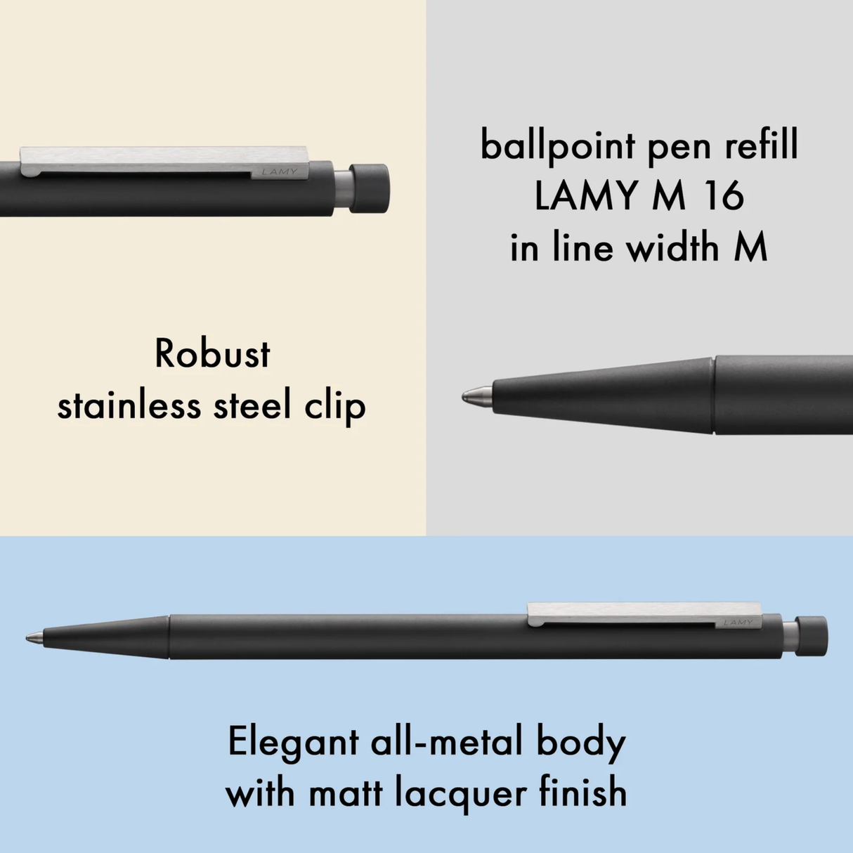 LAMY CP1 Black Ballpoint Pen Collection