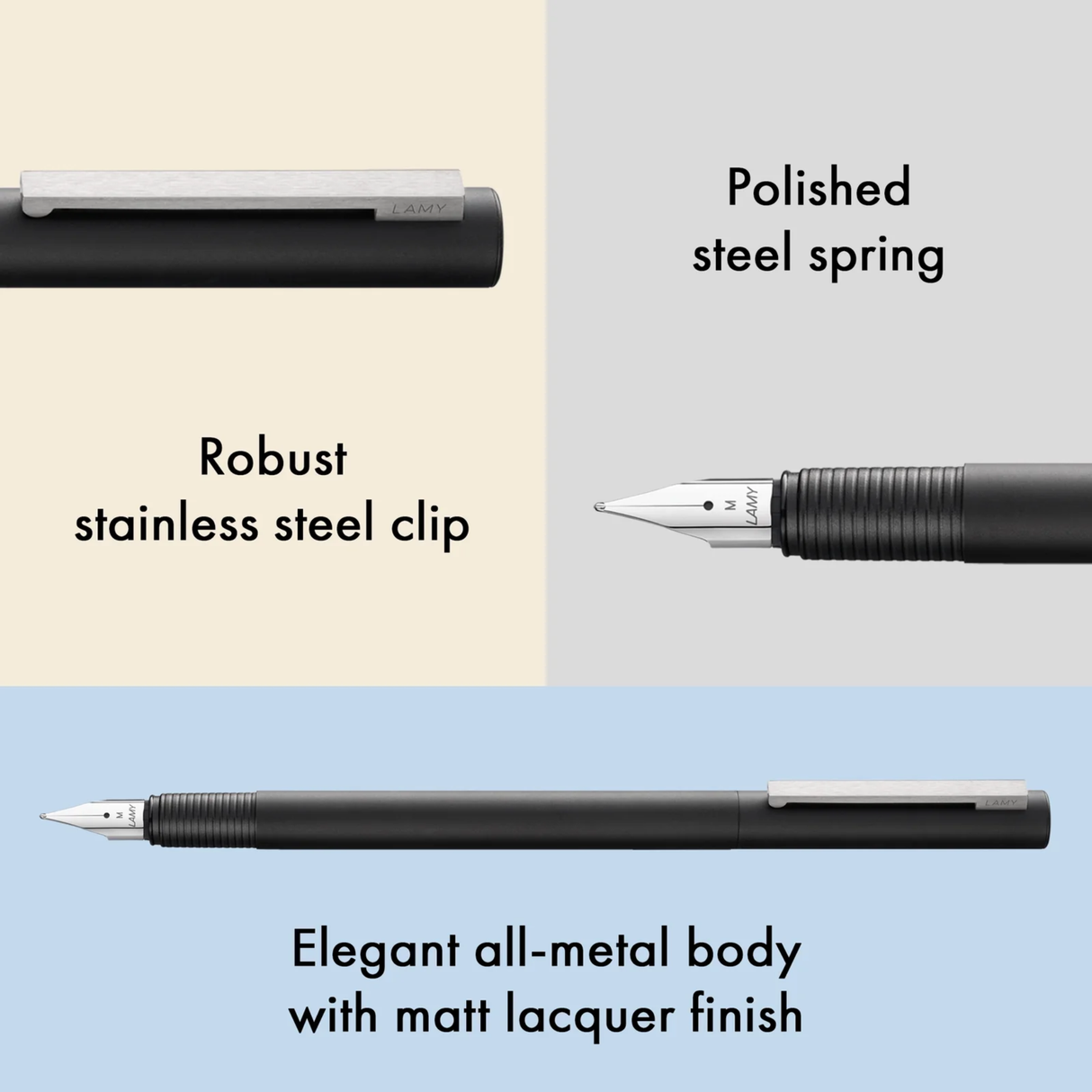 LAMY CP1 Black Fountain Pen Collection